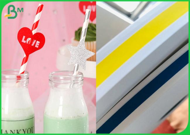 Waterproof Stripes Color 60g 120g White Kraft Paper Roll For Paper Straw Waterproof Stripes Color 60g 120g White Kraft Paper Roll For Paper Straw