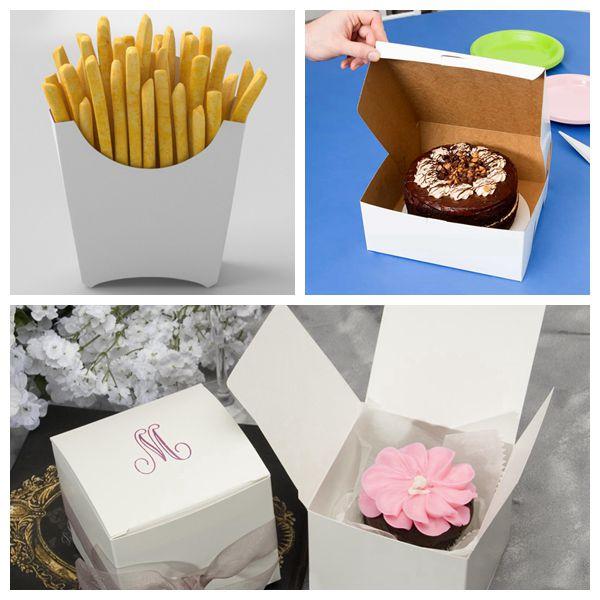 270gsm 350gsm Food Grade White Kraft Paper For French Fries Boxes Smooth