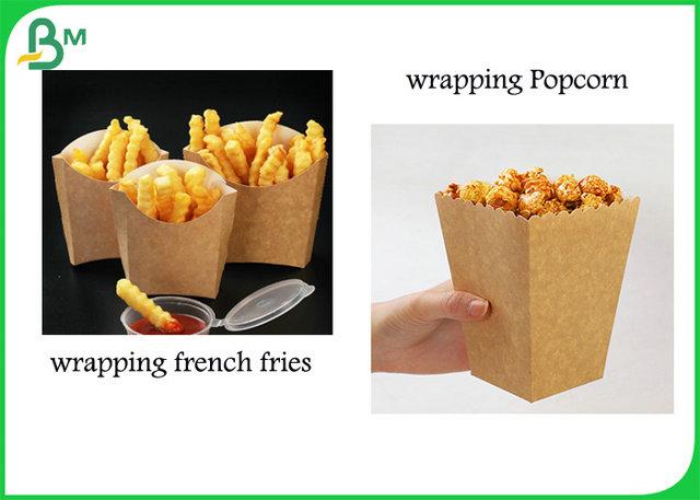 270gr 325gr One Side White Back Kraft Paper Food Grade For Hamburg Box 270gr 325gr One Side White Back Kraft Paper Food Grade For Hamburg Box