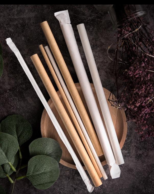 FDA Approved 60gsm 120gsm Brown Straw Paper For Drinks Shop Good Stiffness