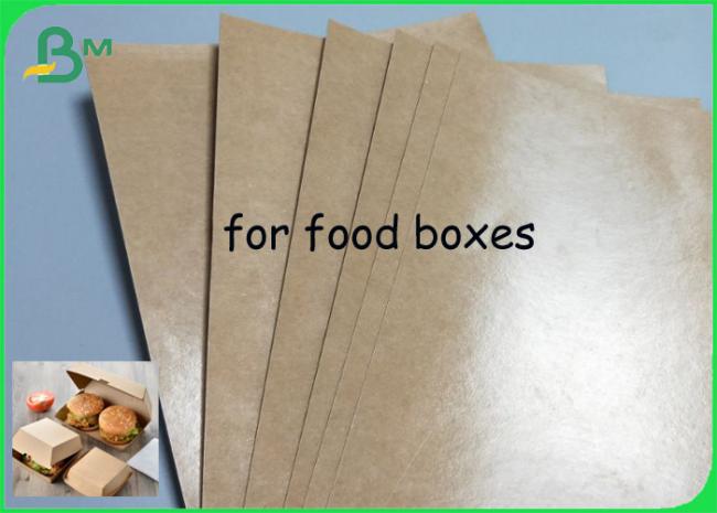 Grease Proof PE Kraft Paper Roll 750mm 850mm Width Food Grade Material Grease Proof PE Kraft Paper Roll 750mm 850mm Width Food Grade Material