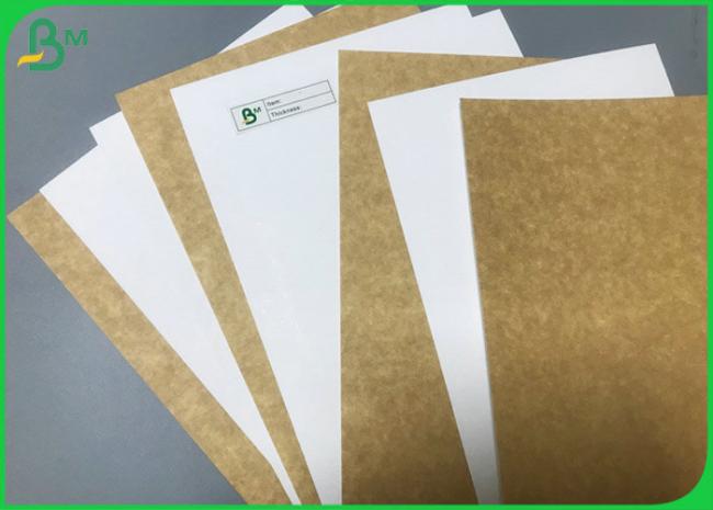 Food Grade Approved 250g 300g 365g White Layer Coated Brown Kraft Paper Board Food Grade Approved 250g 300g 365g White Layer Coated Brown Kraft Paper Board