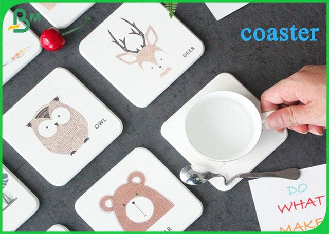 0.6MM 0.8MM 1.0MM White Color Blotting Paper For Coaster Making 0.6MM 0.8MM 1.0MM White Color Blotting Paper For Coaster Making
