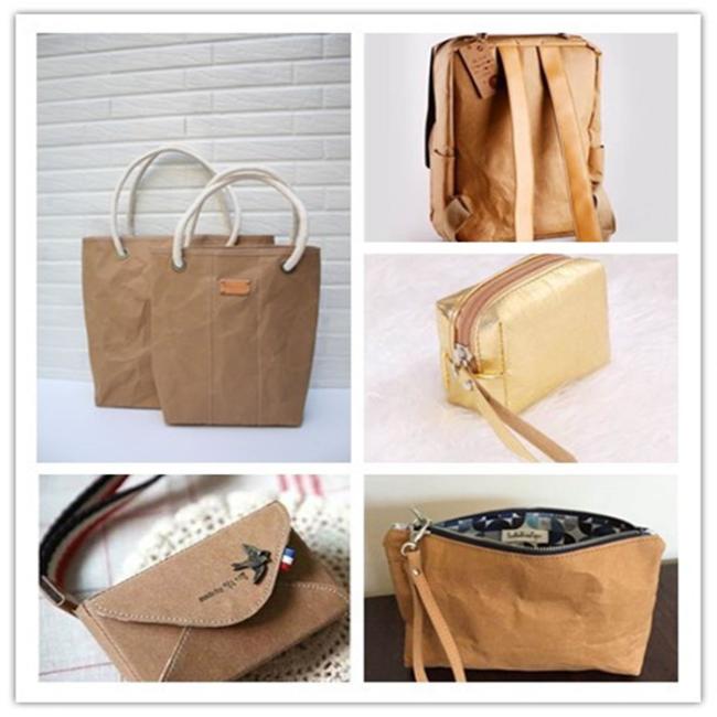 Recycled Waterproof Washable Kraft Paper Fabric Roll For Fashionable Bags Recycled Waterproof Washable Kraft Paper Fabric Roll For Fashionable Bags
