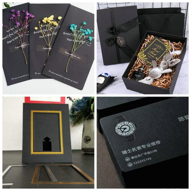 Black cardboard Black cardboard