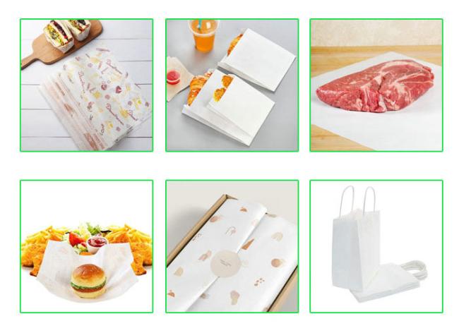 Waterproof Food Grade MG bleached Kraft Paper 30gsm 40gsm For Sugar Wrapping Waterproof Food Grade MG bleached Kraft Paper 30gsm 40gsm For Sugar Wrapping