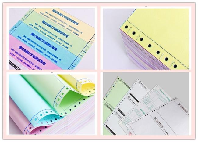 Colorful 48g 50g NCR Carbonless Copy Paper For Office Printing Paper Colorful 48g 50g NCR Carbonless Copy Paper For Office Printing Paper