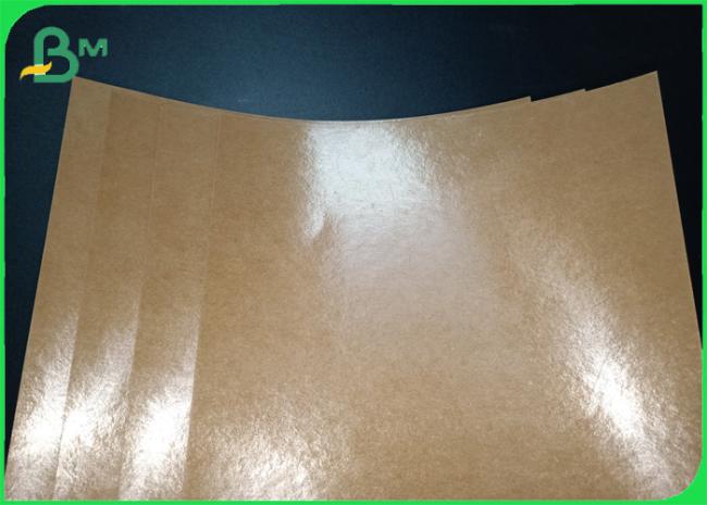Greaseproof Single PE Coated Brown Kraft Paper For Food Packing Greaseproof Single PE Coated Brown Kraft Paper For Food Packing