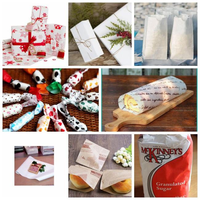70g Food Grade MG Bleached Kraft Paper For Hamburger Wrapping Wood Pulp 70g Food Grade MG Bleached Kraft Paper For Hamburger Wrapping Wood Pulp