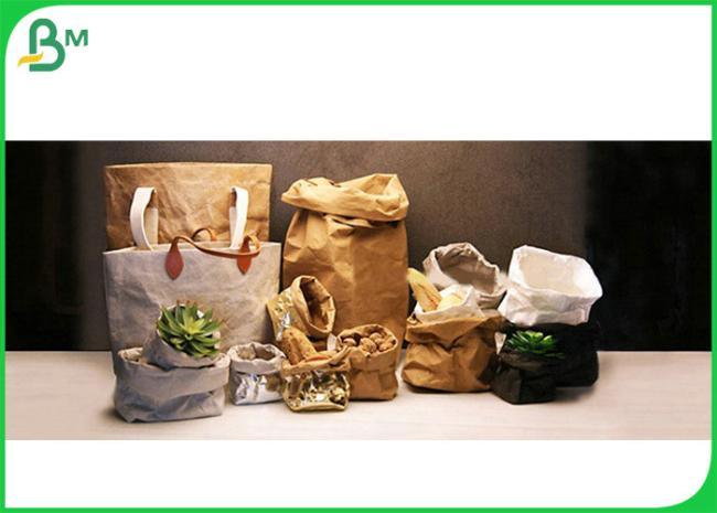 Waterproof 0.3mm 0.55mm Golden Color Washable Kraft Paper For Recycled Bag Waterproof 0.3mm 0.55mm Golden Color Washable Kraft Paper For Recycled Bag