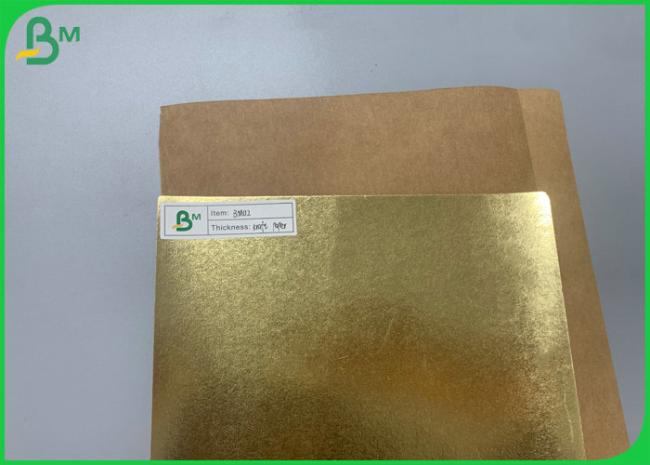 Waterproof 0.3mm 0.55mm Golden Color Washable Kraft Paper For Recycled Bag Waterproof 0.3mm 0.55mm Golden Color Washable Kraft Paper For Recycled Bag