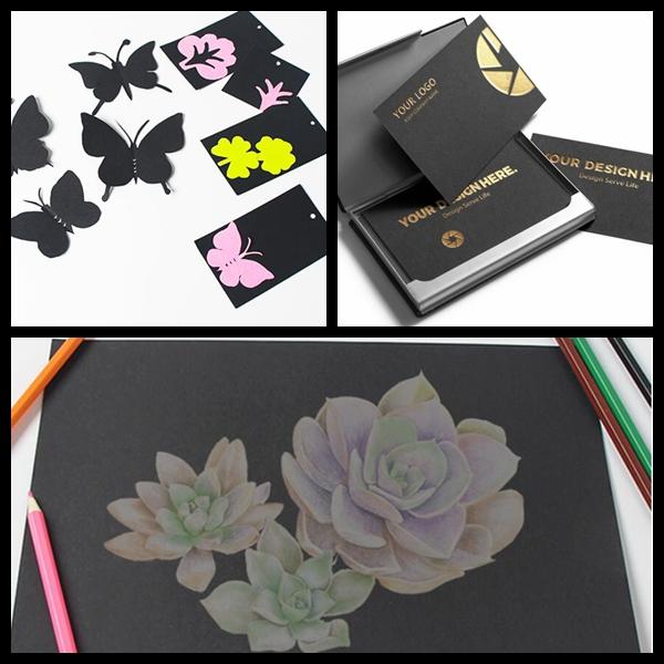 Solid Black Card Stock Paper 110gsm 70 * 100cm Invitation Cards Solid Black Card Stock Paper 110gsm 70 * 100cm Invitation Cards