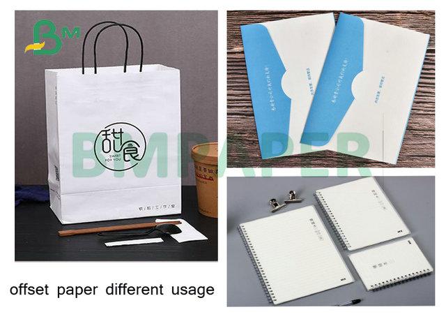 200gr 250gr 300gr 95% Opacity Roll Offset Paper White For Clothes Shopping Bag 200gr 250gr 300gr 95% Opacity Roll Offset Paper White For Clothes Shopping Bag