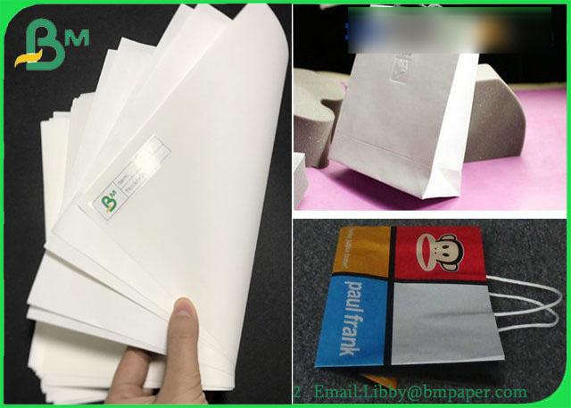 70grams 120grams Uncoated Bleached Natural White Kraft Paper For Shopping Bags 70grams 120grams Uncoated Bleached Natural White Kraft Paper For Shopping Bags