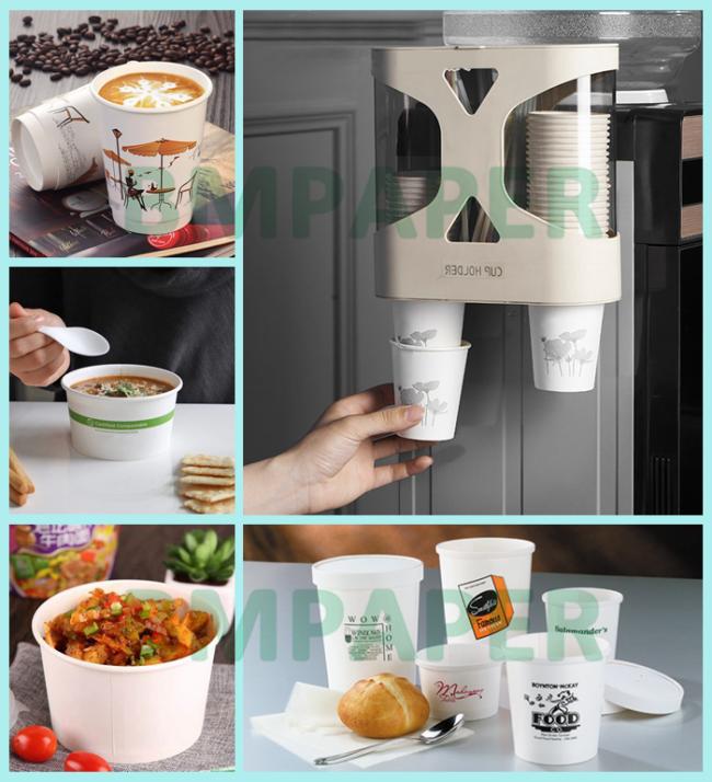 210+15g PE Coated Cup Paper For Coffee Shop 700mm 900mm Good Brightness 210+15g PE Coated Cup Paper For Coffee Shop 700mm 900mm Good Brightness