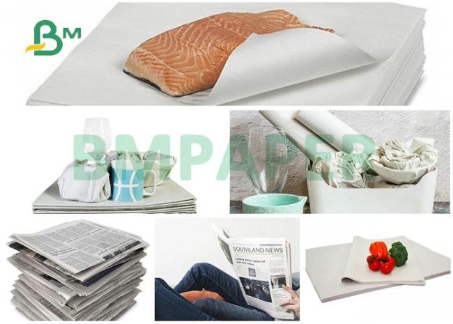High Quality Natural Wood Pulp 45GSM Uncoated News Printing Paper Sheet or Roll High Quality Natural Wood Pulp 45GSM Uncoated News Printing Paper Sheet or Roll