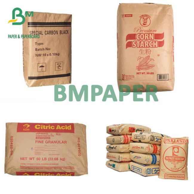 70GSM 75GSM 80GSM Extensible Bag Paper Brown For Chemical Product Packaging 70GSM 75GSM 80GSM Extensible Bag Paper Brown For Chemical Product Packaging