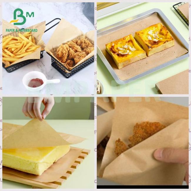 40g Smooth Kit 7 Oilproof Brown Food Wrapping Sandwitch Paper 40g Smooth Kit 7 Oilproof Brown Food Wrapping Sandwitch Paper
