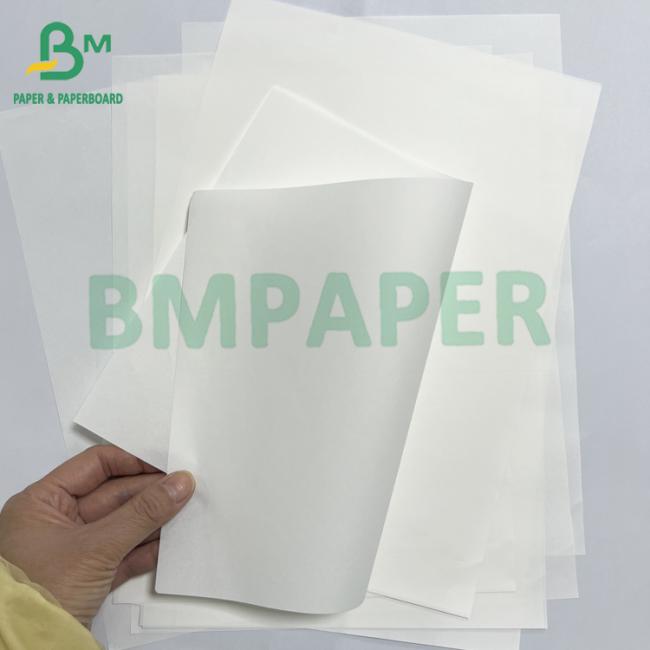 38grs Recyclable Food Grade White Kraft Oil proof Paper Roll 38grs Recyclable Food Grade White Kraft Oil proof Paper Roll