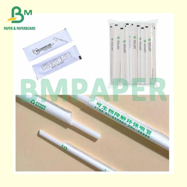 24gsm, 28gsm Food Grade Straw Wrapping Paper 32mm 7000m Rolls Packing 24gsm, 28gsm Food Grade Straw Wrapping Paper 32mm 7000m Rolls Packing