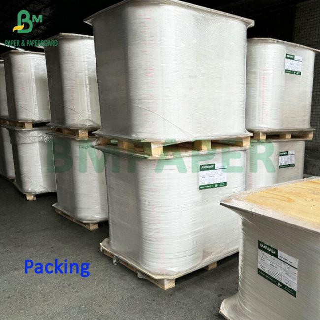 Smooth High Strength 24gsm 28gsm White Kratf Paper For Straw Wrapping Smooth High Strength 24gsm 28gsm White Kratf Paper For Straw Wrapping