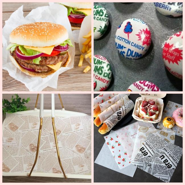 White and Brown Deli Sandwich Wrap 45gsm Grease Proof Food Wrapping Paper White and Brown Deli Sandwich Wrap 45gsm Grease Proof Food Wrapping Paper