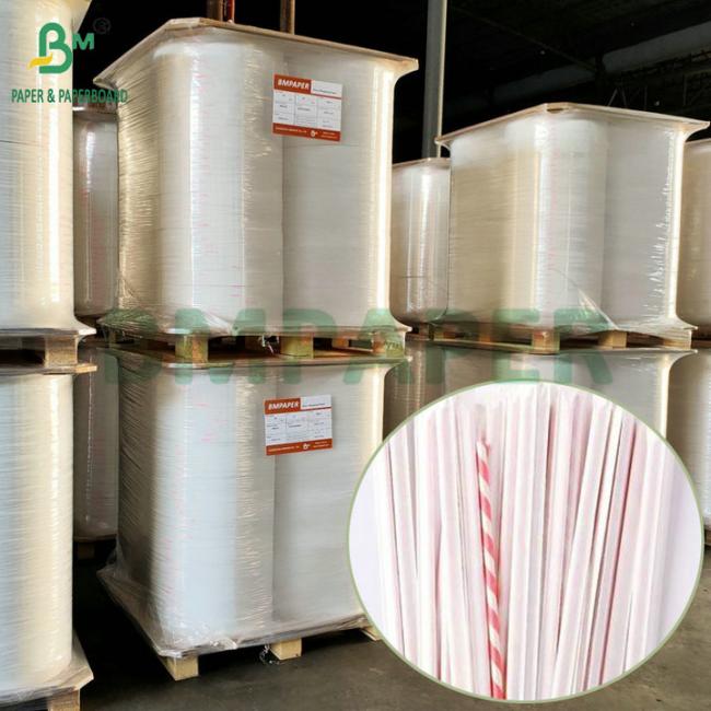 27mm 30mm 34mm 28gsm Food Grade Printable Straw Wrapping Paper In Roll 27mm 30mm 34mm 28gsm Food Grade Printable Straw Wrapping Paper In Roll