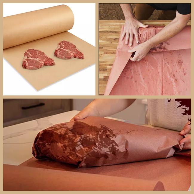 40lb Peach And Natural Kraft Butcher Paper For Wrapping Steaks And Chops 40lb Peach And Natural Kraft Butcher Paper For Wrapping Steaks And Chops