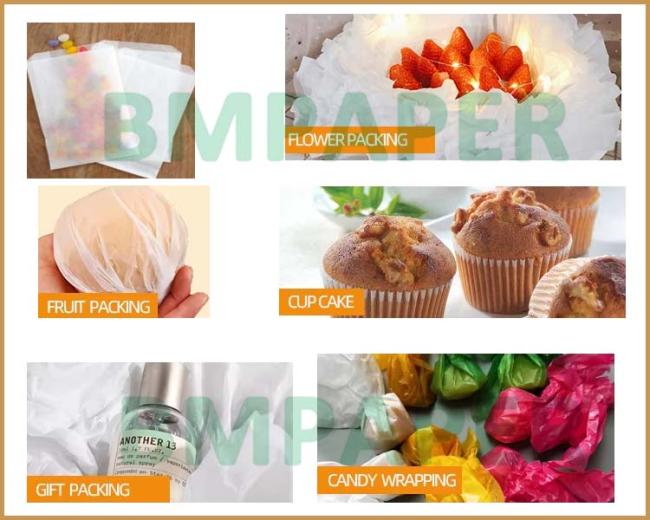 24gsm Food Grade Bleached Color Glassine Paper For Baking Cups 750 x 1000mm 24gsm Food Grade Bleached Color Glassine Paper For Baking Cups 750 x 1000mm