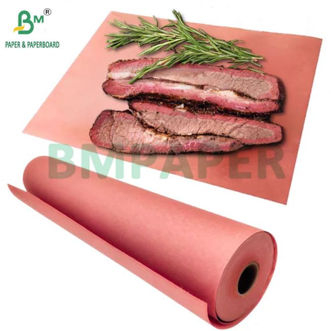 Food Grade 40# Peach Butcher Paper Roll 15inches 18inches for BBQ Food Grade 40# Peach Butcher Paper Roll 15inches 18inches for BBQ