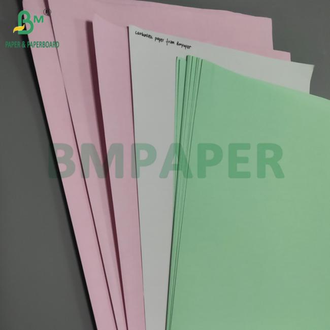 75gsm White Pink Carbonless NCR Paper For Waybill 8.5'' x 14'' Black Image 75gsm White Pink Carbonless NCR Paper For Waybill 8.5'' x 14'' Black Image