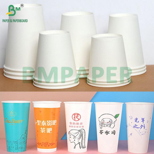 Water Resistant Single PE Coated 190gsm 210gsm Cupstock For Making Hot and Cold Paper Cups Water Resistant Single PE Coated 190gsm 210gsm Cupstock For Making Hot and Cold Paper Cups