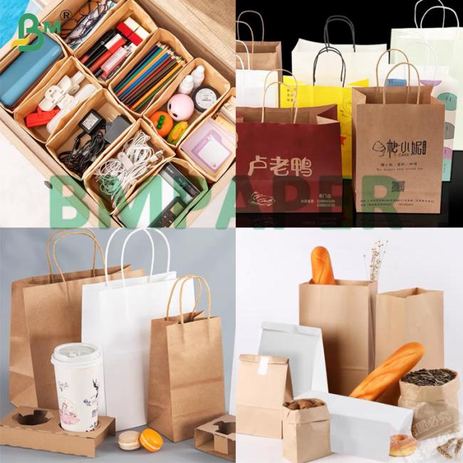 50g-85gsm High Strength Flexibility White & Brown Extensible Paper For Food Packaging Bag 50g-85gsm High Strength Flexibility White & Brown Extensible Paper For Food Packaging Bag
