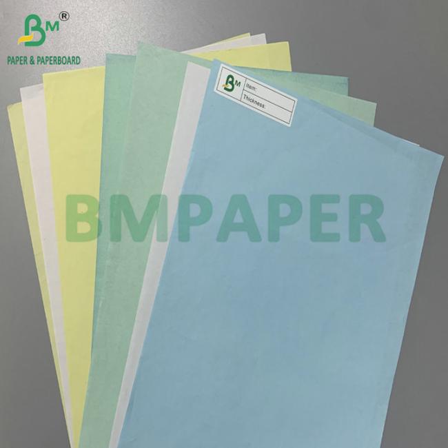 Yellow Blue 55gsm 60gsm Blank Carbonless Paper For Receipt Printing Letter Size Yellow Blue 55gsm 60gsm Blank Carbonless Paper For Receipt Printing Letter Size