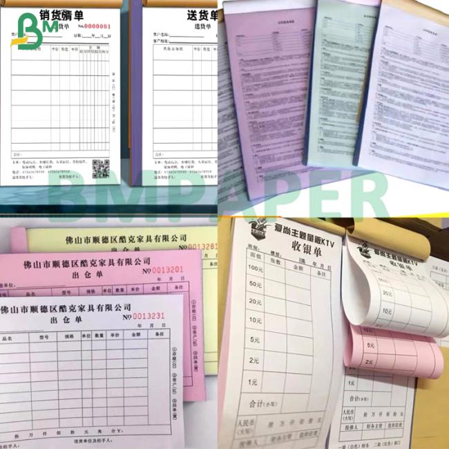 50-75gsm Colored Carbonless Paper CB / CF / CFB A2 650x910mm & Letter Size for Receipt & Form Printing 50-75gsm Colored Carbonless Paper CB / CF / CFB A2 650x910mm & Letter Size for Receipt & Form Printing