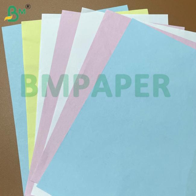 50-75gsm Colored Carbonless Paper CB / CF / CFB A2 650x910mm & Letter Size for Receipt & Form Printing 50-75gsm Colored Carbonless Paper CB / CF / CFB A2 650x910mm & Letter Size for Receipt & Form Printing