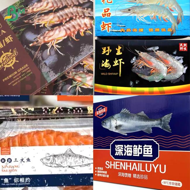 270gsm Food Grade Frozen One Side Coated Food Board For Frozen Food Packing Box Packing Seafood Products 270gsm Food Grade Frozen One Side Coated Food Board For Frozen Food Packing Box Packing Seafood Products