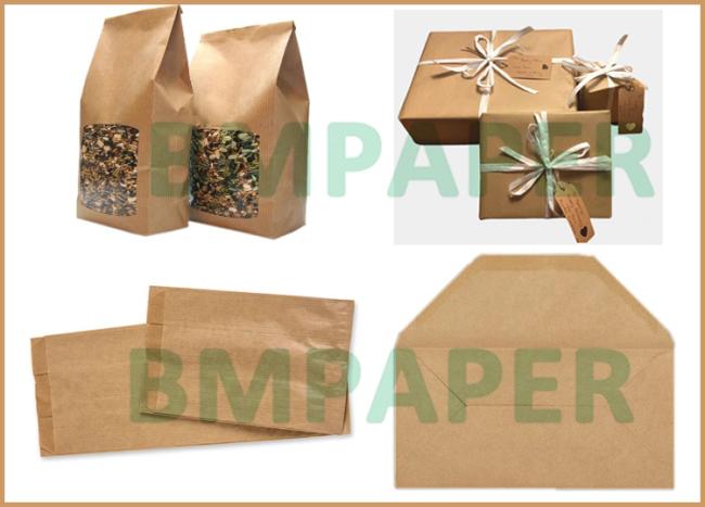 60gsm Unbleached Brown MG Ribbed Kraft Paper For Carrier Bags 762mm x 300m 60gsm Unbleached Brown MG Ribbed Kraft Paper For Carrier Bags 762mm x 300m