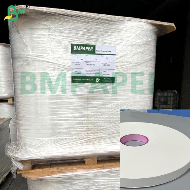 28gsm 27mm 30mm 34mm Food Grade Printable Straw Wrapping Paper In Roll Individually Packing 28gsm 27mm 30mm 34mm Food Grade Printable Straw Wrapping Paper In Roll Individually Packing