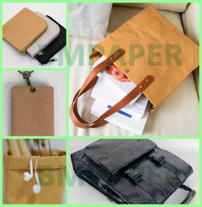 0.35mm 0.55mm Washable Kraft Paper For Wallet Tear Resistant 150cm x 100M 0.35mm 0.55mm Washable Kraft Paper For Wallet Tear Resistant 150cm x 100M