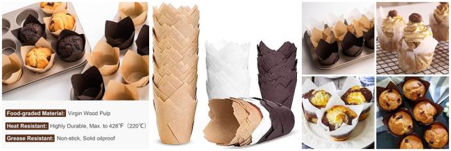 Premium Muffin Liner Paper 40gsm For Baking Cups Greaseproof And Food Safe Premium Muffin Liner Paper 40gsm For Baking Cups Greaseproof And Food Safe