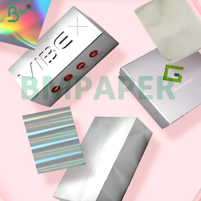 Fold Resistance High Stiffness Silver Gold Metalized Board 80gsm 90gsm For Gift Boxes Luxury packaging Fold Resistance High Stiffness Silver Gold Metalized Board 80gsm 90gsm For Gift Boxes Luxury packaging