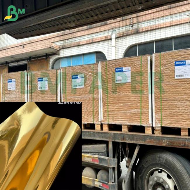 Fold Resistance High Stiffness Silver Gold Metalized Board 80gsm 90gsm For Gift Boxes Luxury packaging Fold Resistance High Stiffness Silver Gold Metalized Board 80gsm 90gsm For Gift Boxes Luxury packaging