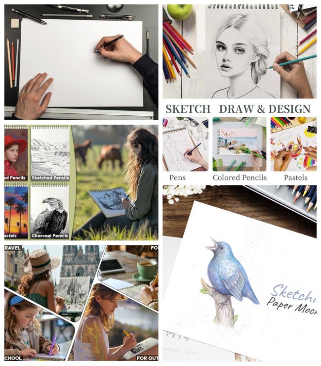 100gsm Drawing Sketch Paper Acid Free Artist Painting Writing Sketching 100gsm Drawing Sketch Paper Acid Free Artist Painting Writing Sketching