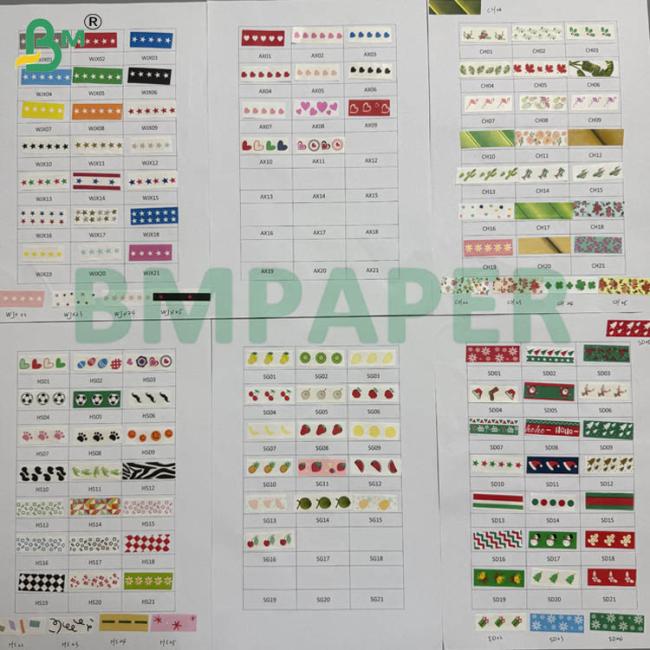 60g Food Grade Straw Paper 15mm X 3100mm For Beverage Straws Different Patterns 60g Food Grade Straw Paper 15mm X 3100mm For Beverage Straws Different Patterns