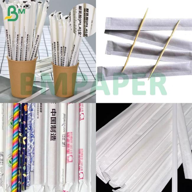 24g 28g 6000m Roll White Food Grade Good Stiffness Straw Wrapping Paper For Drink Straw Straw Packaging 24g 28g 6000m Roll White Food Grade Good Stiffness Straw Wrapping Paper For Drink Straw Straw Packaging