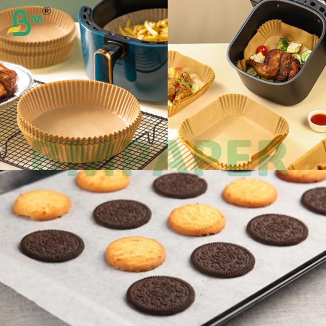 50GSM Grease Resistant Silicone Coated Paper Sheets for Air Fryer 50GSM Grease Resistant Silicone Coated Paper Sheets for Air Fryer