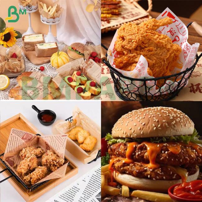 38g Brown Kit7 Degradable Fried Food Packaging Food Safety Oil Resistant Pelleaglio Paper 38g Brown Kit7 Degradable Fried Food Packaging Food Safety Oil Resistant Pelleaglio Paper