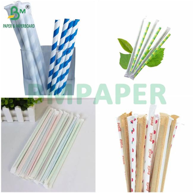 26grs Plain White Food Grade Paper Rolls for Wrapping Disposable Straws 26grs Plain White Food Grade Paper Rolls for Wrapping Disposable Straws