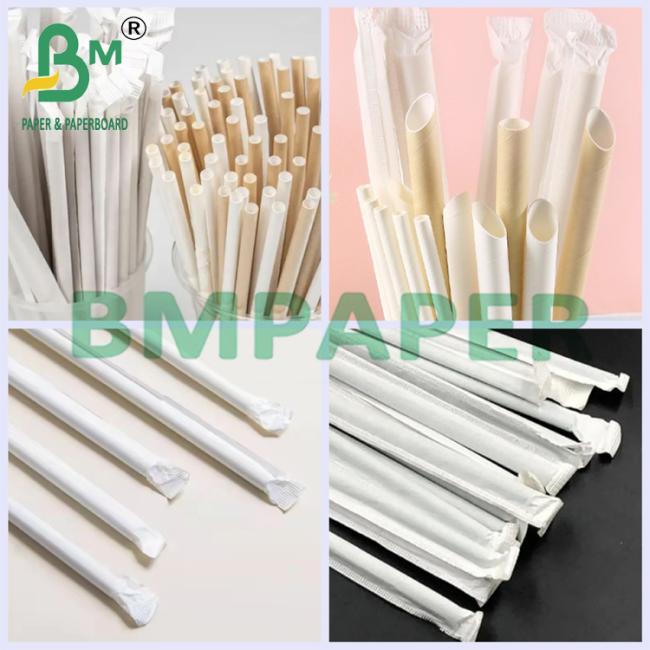 26g Food Grade Pure White Straw Wrapping Paper For Drinking 28/29mm x 6000m 26g Food Grade Pure White Straw Wrapping Paper For Drinking 28/29mm x 6000m